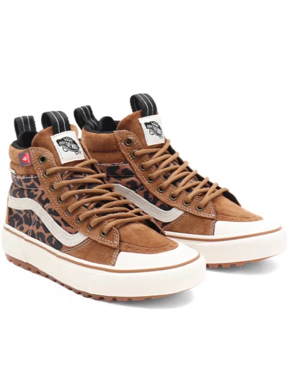Vans Brown Leopard Sk8-Hi High-Top Sneakers